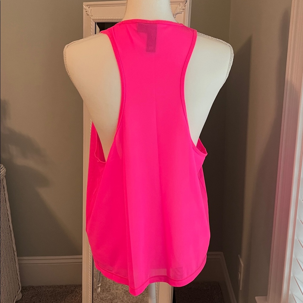 NWOT Sweaty Betty hot pink mesh tank top, size 8. - Picture 3 of 9